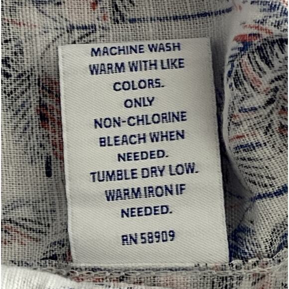 Caribbean Roundtree & Yorke Men's XL Button-Up Casual Shirt Tropical Print NEW - Picture 12 of 12